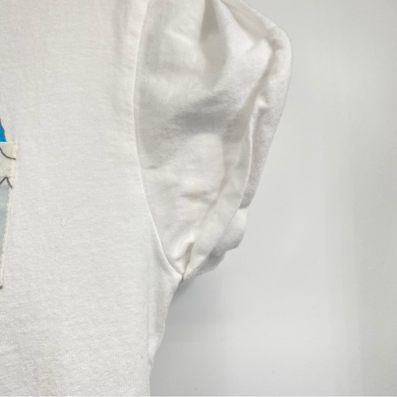 Tee & Cake for Topshop Bite Me Shark Pocket White Cuffed Tee 4 - Picture 5 of 7